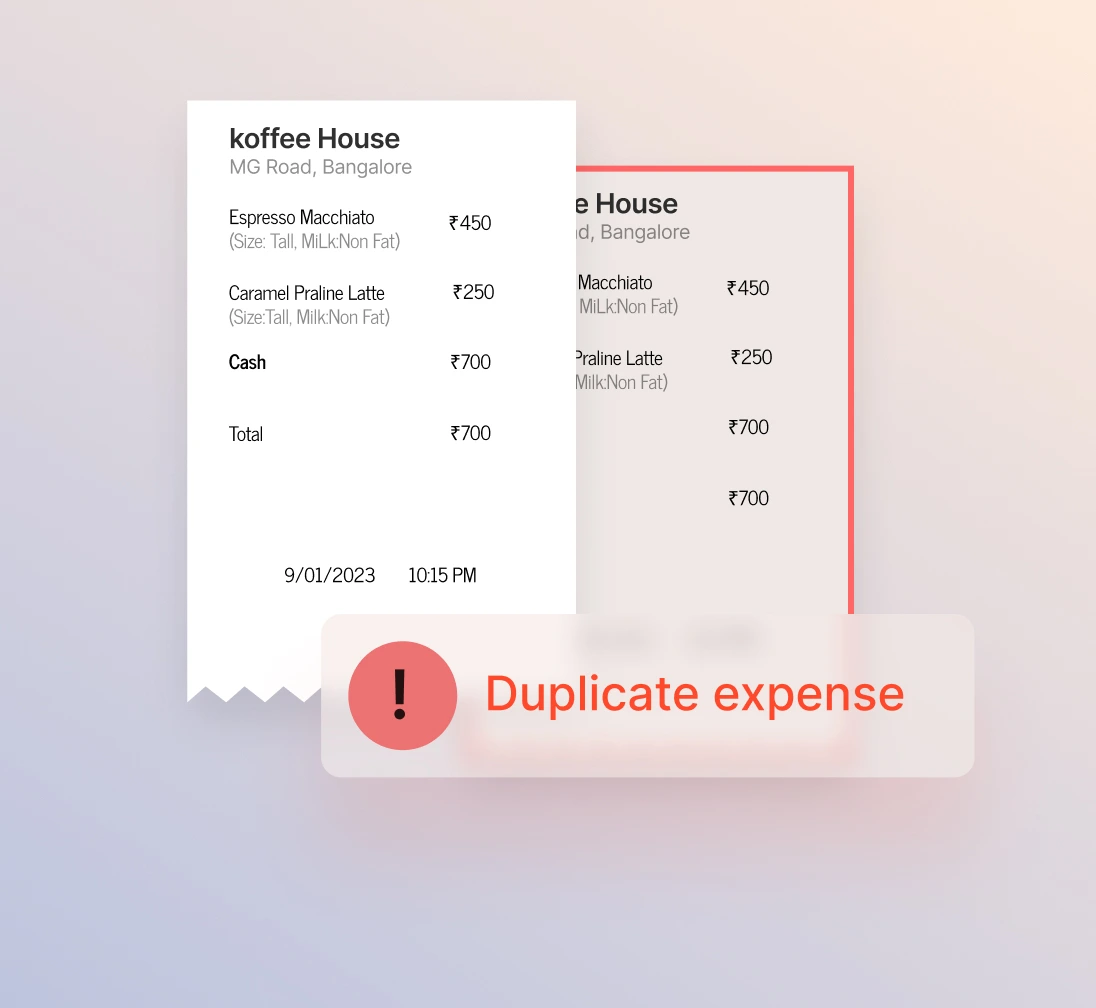 Duplicate invoices